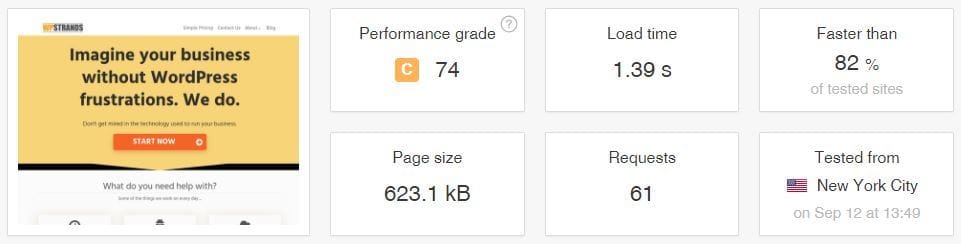 wps test good url pingdom test good url