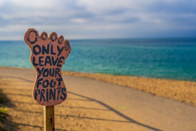 Image - only leave footprints